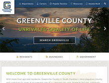 Tablet Screenshot of greenvillecounty.org
